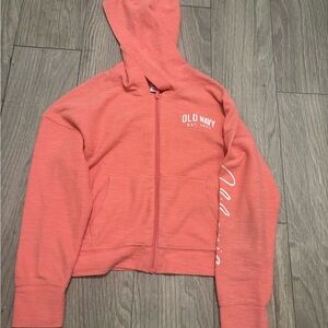 Old Navy Coral Pink Full-Zip Hoodie